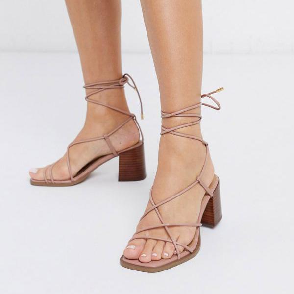 Seal限定商品 エイソス Asos Asos Asosdesignワイドフィットハイドアウトブロックヒールミニマルストラップサンダルベージュ 靴 レディース 女性 インポートブランド 小さいサイズから大きいサイズまで 代 30代 40代 50代 保存版 503 Sv