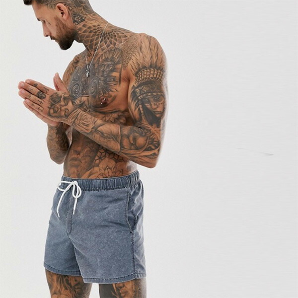 楽天市場 メンズ Asos メンズ スイムショーツ 水着 ショート パンツ ネイビーアシッドウォッシュ スイムショーツ 水着 ショートパンツ ボトム トレンド 大きいサイズ インポート カジュアル 代 30代 40代 50代 お洒落 ファッション コーデ ビーチ 海 フェス セレクト