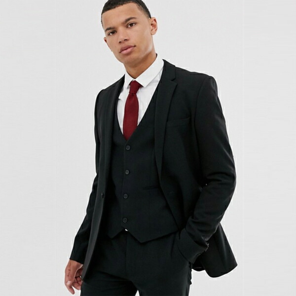 セール 登場から人気沸騰 Asos エイソス Asos スキニースーツジャケット ブラック スーツ インポート セレブファッション 大きいサイズ 高身長 As 241news Com
