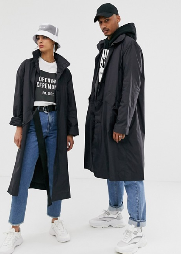 Asos メンズ Asos エイソス Opening Ceremony メンズ To コート ナイロン Guapi ボックスロゴ トレンチコート インポート 大きいサイズ 20代 30代 40代 カジュアル トレンド 流行 アウトフィット ジャージ セレクトショップ Diva Closetasos Asos エイソス コート