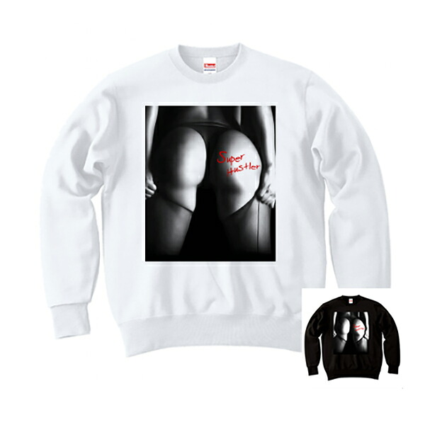 ガール プリントトレーナー ブラック ホワイト レッド メンズ長袖 T-shirts コットン 黒Tトレーナー 大人メンズ 男性 オシャレ 40代 30代 コーディネート ファッション トレンド 最新 人気 トップス 大きいサイズ スウェット タトゥー edm フェス【DIVAオリジナルプリント】