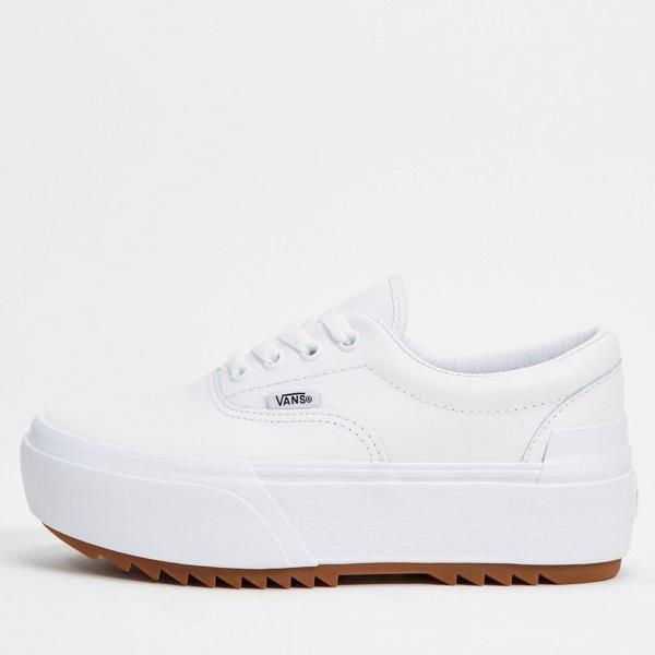 驚きの安さ Vans Vans ヴァンズ バンズ 小さいサイズから大きいサイズまで インポートブランド 女性 レディース 靴 Vanseraスタックドレザートレーナーホワイト As Www Egyhealthexpo Com
