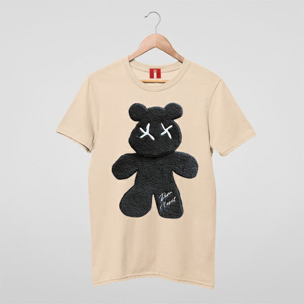楽天市場】ラインアート クマ テディ ストリング 刺繍Tシャツ 3D