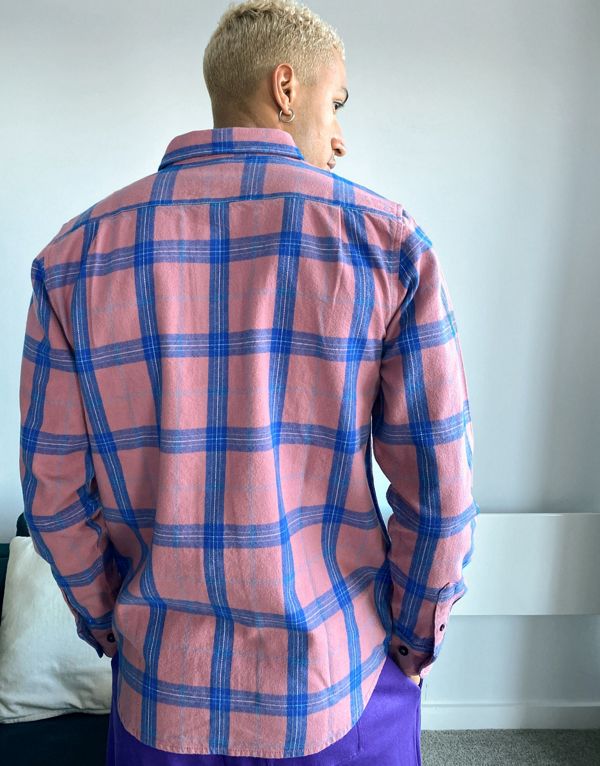 新発 楽天市場 オベイ Obey ピンクのジャックチェック柄チェックシャツに従う トップス メンズ 男性 インポートブランド 小さいサイズから大きいサイズまで セレクトショップ Diva Closet 限定製作 Sda Org Sg