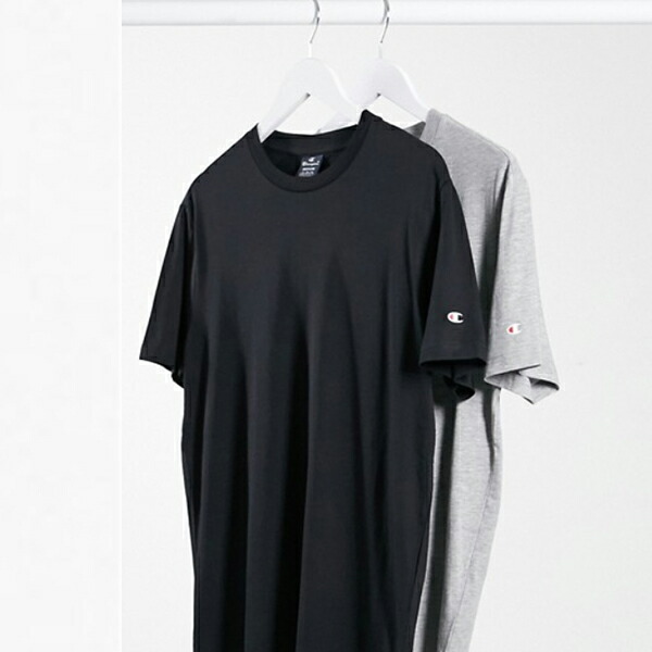 芸能人愛用 チャンピョン Champion コーディネート ファッション 40代 30代 代 Tシャツ グレー ブラックsave コーディネート 2パック As Leblancreno Com