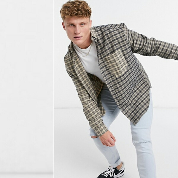 新品 90年代 Design Asos トーンブラウン コーディネート ファッション 40代 30代 代 コーディネート チェックシャツ 特大ミックス As Www Universalprinters In