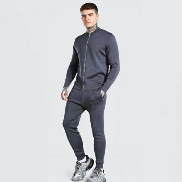 Boohoo ブーフー スマートニット ボンバー メンズ ジョガーセット トラックスーツ セットアップ 上下 ファッション スウェット セットアップ インポートブランド ランニング ジム スポーツ 小さいサイズ 大きいサイズあり メンズ ファッション フィットネス セレクト Boohoo ブーフー スマートニット ボンバー メンズ ジョガーセット トラックスーツ セットアップ 上下 ファッション スウェット セットアップ インポートブランド ランニング ジム スポーツ 小さいサイズ 大きいサイズあり メンズ ファッション フィットネス セレクト