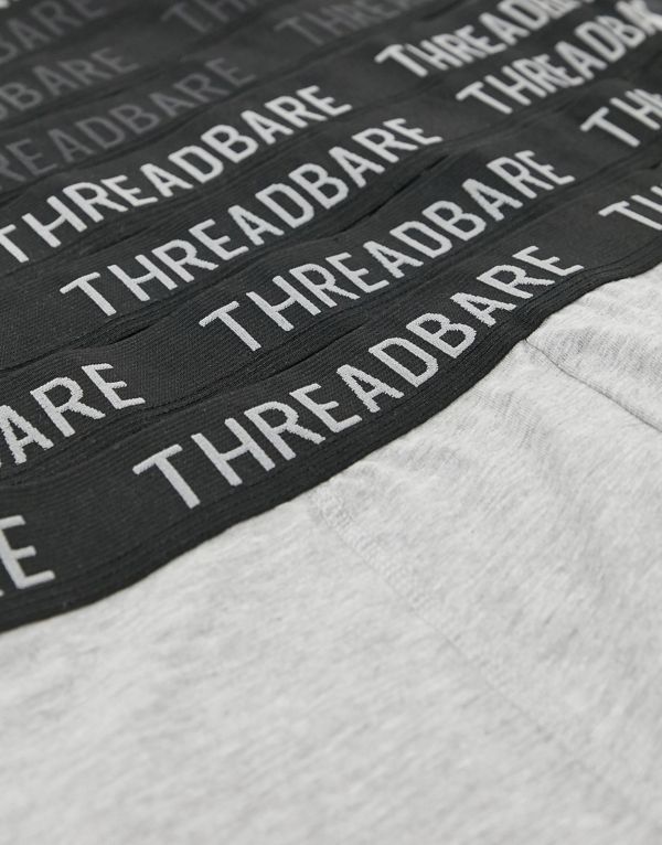 代引不可 グレーとブラックのスレッドベア10パックトランク 下着 メンズ 男性 インポートブランド 小さいサイズから大きいサイズまで 新発 Www Flyingislandrealty Com