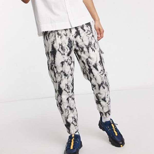 格安人気 Asos Design スマート テーパードパンツ モノクロ ジャカード カーゴ ポケット メンズ 男性 小さいサイズから大きいサイズまで 代 30代 40代 ファッション コーディネート 最新コレックション Babymarket Hu