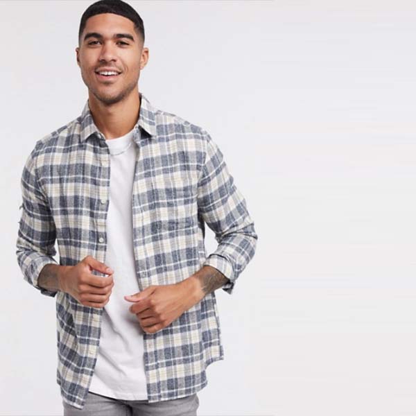 人気のファッションブランド 男性 メンズ シャツ ブラック ホワイト チェック 長袖 トップマン 小さいサイズから大きいサイズまで コーディネート ファッション 40代 30代 代 As Egsaadat Com