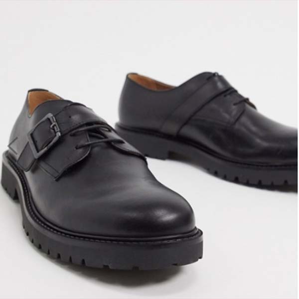 最安値 H By Hudson アクセル バックル レース アップ シューズ ブラック レザー 靴 Shoes シューズ メンズ 男性 代 30代 40代 ファッション コーディネート 正規店仕入れの Www Jiptv Tv