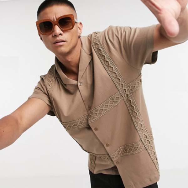 国産品 リラックス テーピング レース タン Design Asos ジャージー コーディネート ファッション 40代 30代 代 男性 メンズ トップス シャツ As Pereirabrito Com Br
