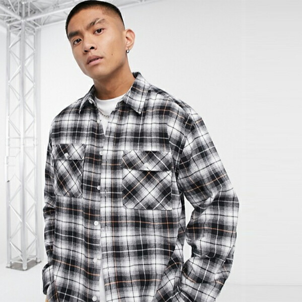 値引きする 特大 グレーチェック Collusion シャツ コーディネート ファッション 40代 30代 代 男性 トップス メンズ As Www Egyhealthexpo Com