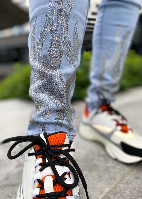 楽天市場 スイス発 Guapi メンズ スキニー デニム ビジュー パンツ ボトムス スリムフィット スキニーフィット インポートブランド 日本未入荷 大きいサイズあり メンズカジュアル ジムウェア 小さいサイズあり スポーツウェア トレーニング ヨガ セレクトショップ