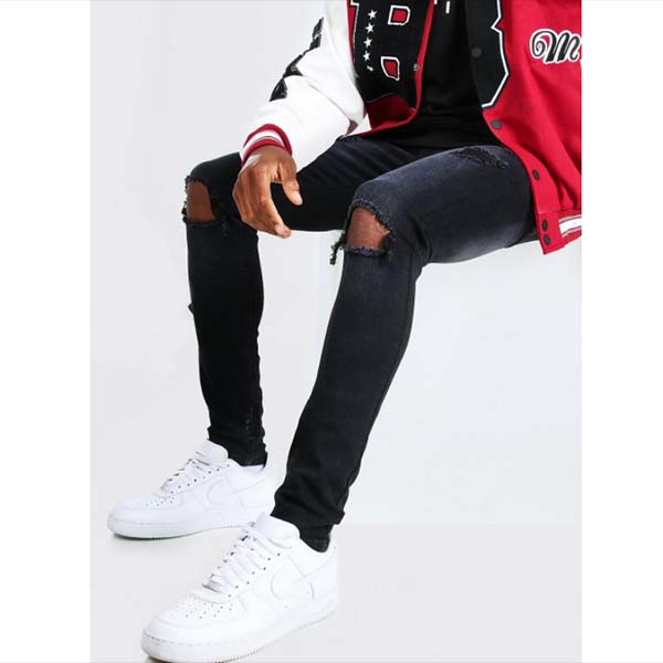 21年春の 小さいサイズ 男性 インポートブランド ダメージ スキニー ジーンズ デニム パンツ ボトム Boohoo ブーフー Boohoo 大きいサイズあり ファッション メンズ Bh Mzz Quintalafrancisca Com