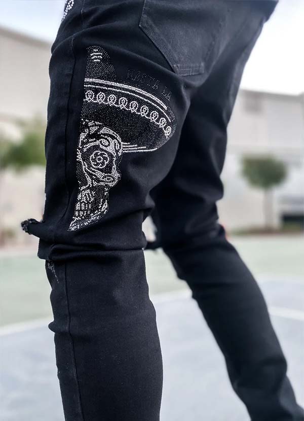 楽天市場 スイス発 Guapi メンズ スキニー デニム ビジュー スカル パンツ ボトムス スリムフィット スキニーフィット インポートブランド 日本未入荷 大きいサイズあり メンズカジュアル ジムウェア 小さいサイズあり セレクトショップ Diva Closet