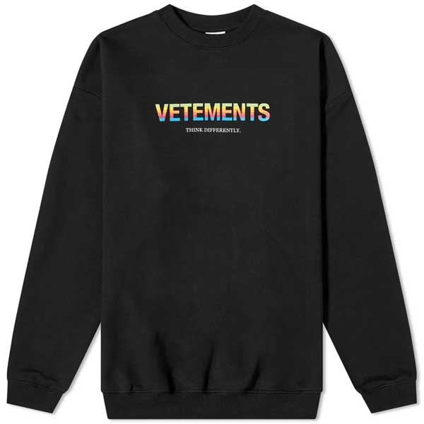 Vetements ベトモン ヴェトモン ロゴ 大きいサイズ トップス トレーナー メンズ 男性 お洒落 ブランド インポート 大きいサイズ 代 30代 40代 インポート ブランド インポート 大きいサイズ 代 30代 40代 セレクトショップ Diva Closet京都のセレクトショップdivacloset