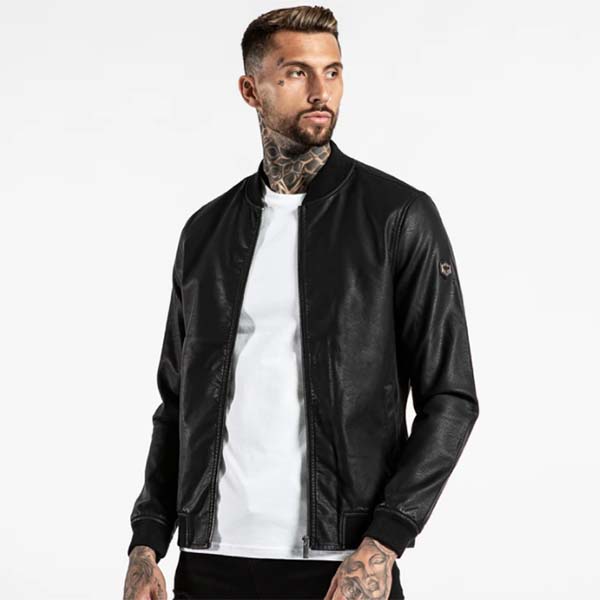 21年製 新品 インポート 大きいサイズ Clothing ビーインスパイアードクロージング ボンバージャケット ブラック フェイクレザー メンズ Inspired Bee トレンド 日本未入荷 カジュアル コーディネート ファッション 40代 30代 代 コート ジャケット