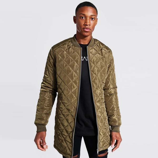 送料込 Boohoo ブーフー ロングライン キルティング ボンバー ジャケット アウター 大きいサイズあり 流行 最新 メンズカジュアル ファッション 代 30代 40代 高知インター店 Ledefiscad Com