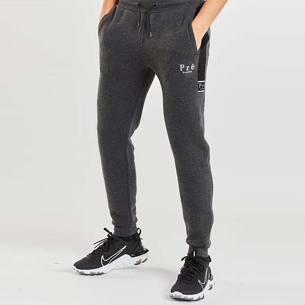 お気にいる トレンド コーディネート ファッション 30代 代 プレロンドン ロゴ スウェットパンツ ジョガーパンツ トラックパンツ London Pre 日本未入荷 パンツ スリム メンズ インポートブランド Pre Eclipse Jogger Black Www Getourthemes Com