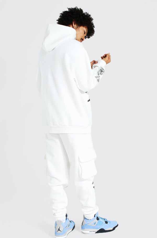 Boohoo ブーフー フラワープリント スウェット パーカー ジョガー トラックスーツ セットアップ 2ピース 上下 ブランド トラックスーツ スウェット インポートブランド ランニング ジム スポーツ 小さいサイズ 大きいサイズあり メンズ ファッション Kanal9tv Com