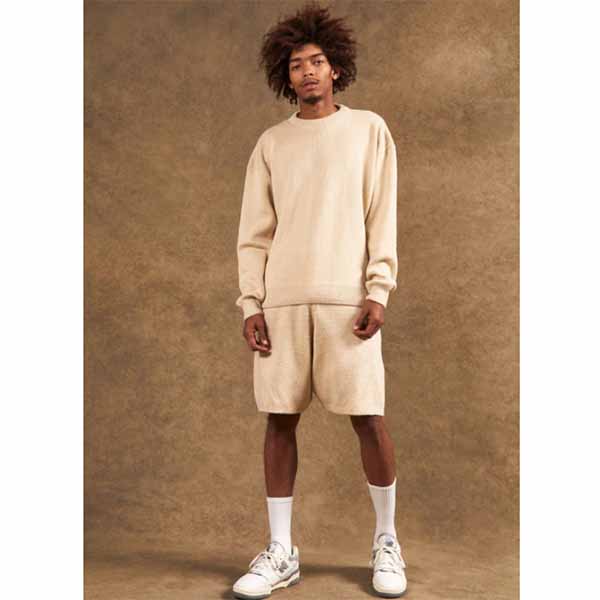 Boohoo ブーフー ニット ジャンパー ショートパンツ トラックスーツ セットアップ 2ピース 上下 ブランド トラックスーツ スウェット インポートブランド ランニング ジム スポーツ 小さいサイズ 大きいサイズあり メンズ ファッション Simplifiers Dk