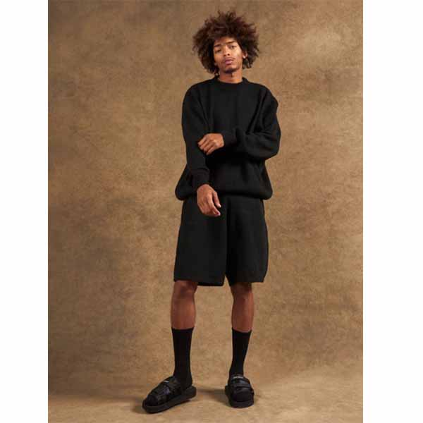 Boohoo ブーフー ニット ジャンパー ショートパンツ トラックスーツ セットアップ 2ピース 上下 ブランド トラックスーツ スウェット インポートブランド ランニング ジム スポーツ 小さいサイズ 大きいサイズあり メンズ ファッション Otce Cl