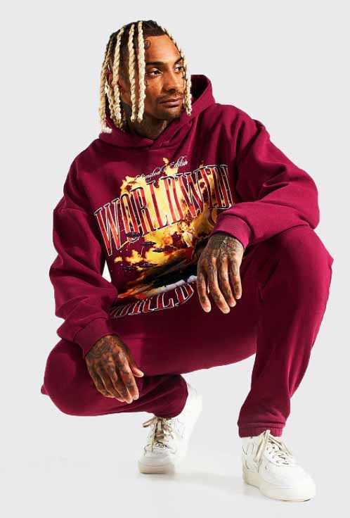 Boohoo ブーフー ロケット ウォッシュフード ジョガーパンツ スウェットパンツ トラックスーツ セットアップ 2ピース 上下 ブランド トラックスーツ スウェット インポートブランド ランニング ジム スポーツ 小さいサイズ 大きいサイズあり メンズ ファッション Csg Com Py