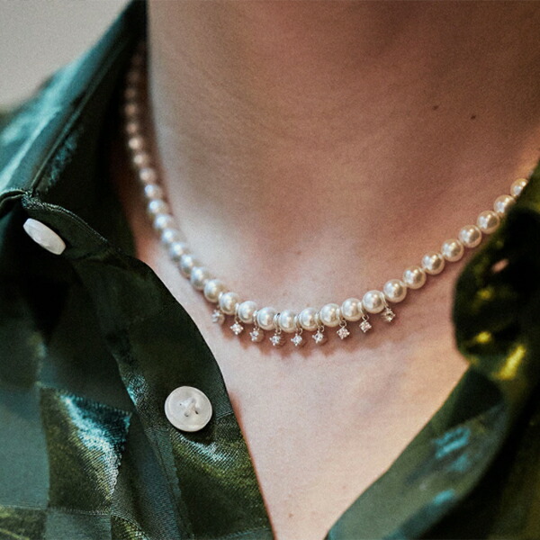 SERGE DE NIMES メンズアクセサリー パール ビジュー ネックレス チョーカー グレイシャーパールネックレス シルバー 日本未入荷 インポートブランド メンズ 20代 30代 40代 プレゼント 誕生日 クリスマス バレンタイン ユニセックス レディース|セレクトショップ Diva Closet