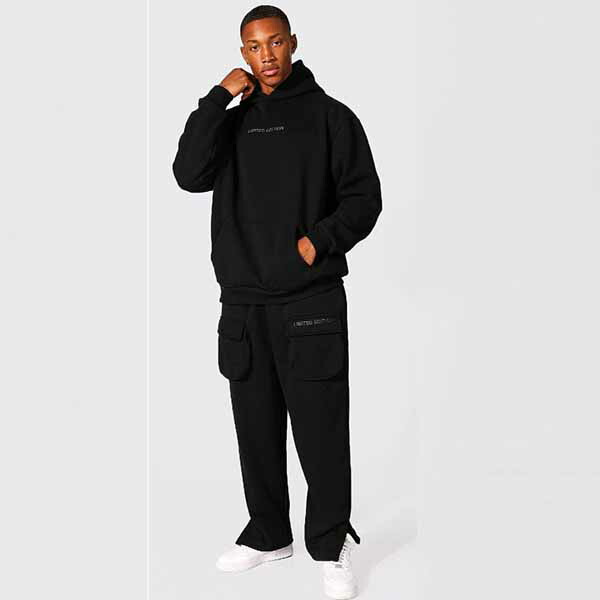 Boohoo ブーフー プリント フード パーカー ジョガーパンツ スウェットパンツ トラックスーツ セットアップ 2ピース 上下 ブランド トラック スーツ スウェット インポートブランド ランニング ジム スポーツ 小さいサイズ 大きいサイズあり メンズ ファッション