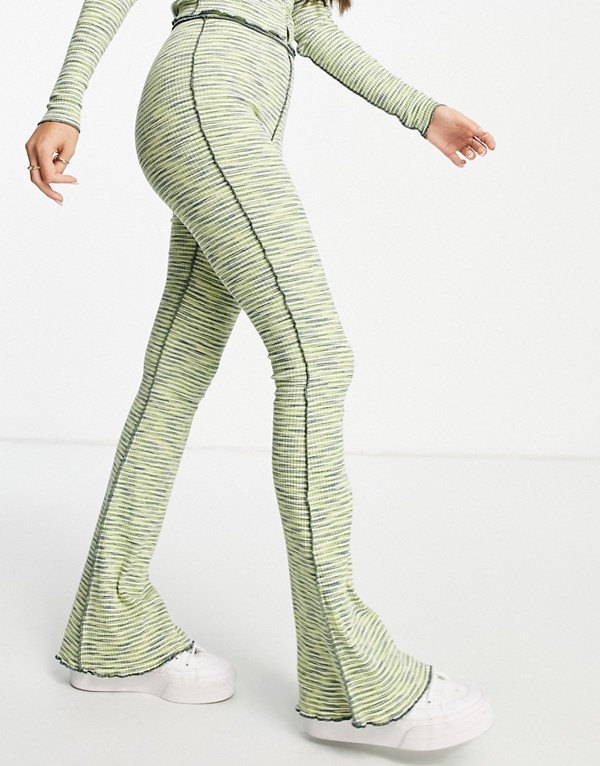 トップショップ Topshop Topshop トップショップコーディネイトスペースダイフレアパンツグリーン ボトム パンツ レディース 女性 インポートブランド 小さいサイズから大きいサイズまで Mydrap Com