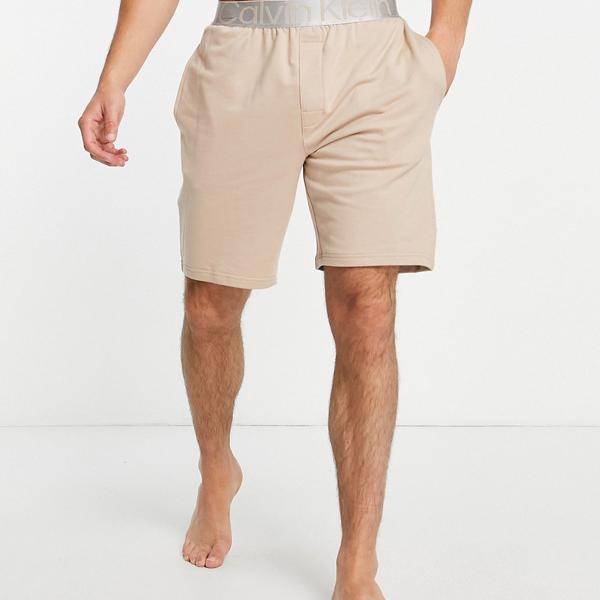 カルバンクライン Calvin Klein ベージュのCalvinKleinASOS限定ラウンジショーツ 部屋着 メンズ 男性 インポートブランド 小さいサイズから大きいサイズまで