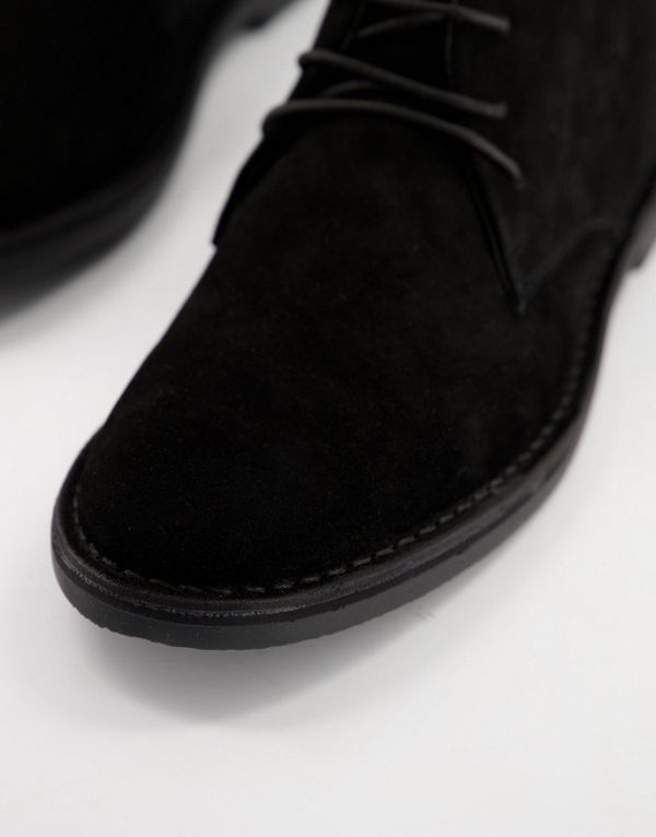 全ての エイソス Asos Asos Asosdesignデザートブーツブラックスエード 靴 メンズ 男性 インポートブランド 高知インター店 Pammos Com