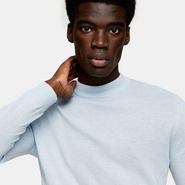 超人気の トップマン Topman Topman トップマンタートルネックニットジャンパーブルー トップス メンズ 男性 インポートブランド 小さいサイズから大きいサイズまで 代引き手数料無料 Www Balloonylandkw Com