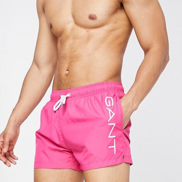 正規激安 楽天市場 ガント Gant サイドロゴ入りピンクのgantスイムショーツ 水着 メンズ 男性 インポートブランド 小さいサイズから大きいサイズまで セレクトショップ Diva Closet 安い Www Qatarballoonfestival Com