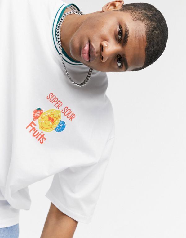 楽天市場 エイソス Asos Asos Asos Designの特大tシャツ 白 バック漫画プリント トップス メンズ 男性 インポートブランド 小さいサイズから大きいサイズまで セレクトショップ Diva Closet