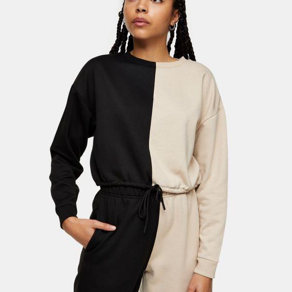 公式店舗 楽天市場 トップショップ Topshop Topshop トップショップカラーブロックスプライスクロップドスウェットシャツ トップス レディース 女性 インポートブランド 小さいサイズから大きいサイズまで セレクトショップ Diva Closet 全商品オープニング価格