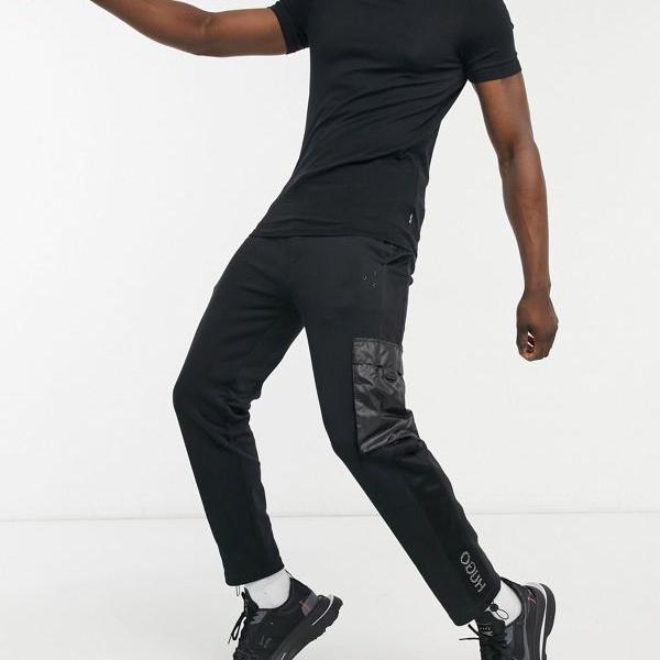ヒューゴボス Hugo Hugoboss Hugo Boss Hugodurimiカーゴジョガーブラック パンツ すそ メンズ 成人男性 インポートブランド ちさい大いさから厳しいサイズまで Colegiovictorhugo Cl