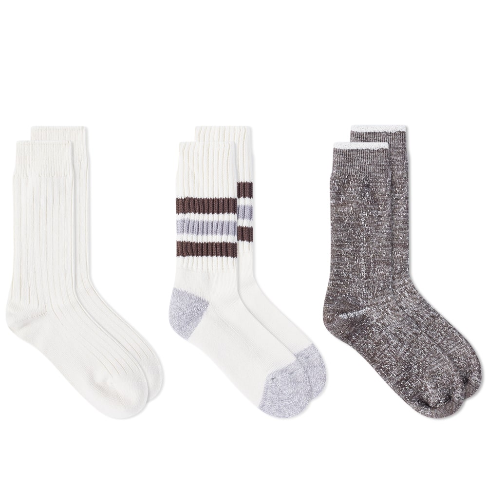 京都のセレクトショップdivacloset インポートブランド ロトト Rototo Rototo Xeye Cソックス 3パック 靴下 メンズ 男性 インポートブランド