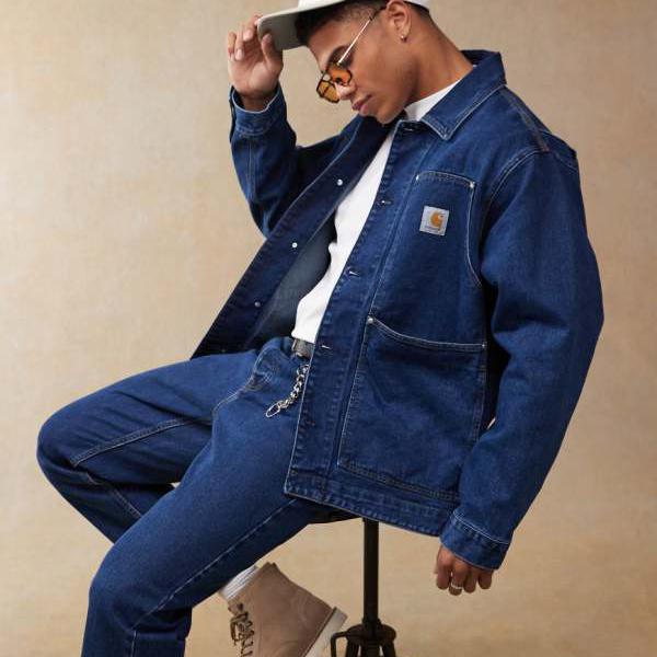 楽天市場】Carhartt RELAXED FIT DENIM FLEECE LINED SNAP-FRONT