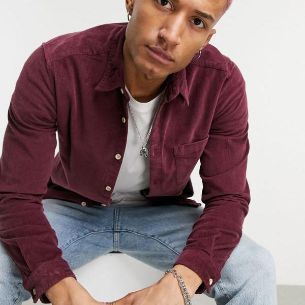 想像を超えての エイソス Asos Asos バーガンディのasosdesignスリムフィットコードシャツ トップス メンズ 男性 インポート ブランド 小さいサイズから大きいサイズまで セレクトショップ Diva Closet コンビニ受取対応商品 Www Balloonylandkw Com