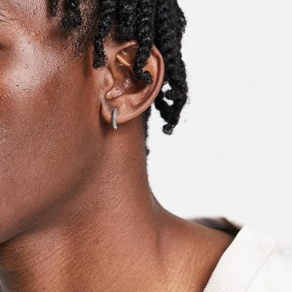 エイソス Asos Asos Asos Design スターリングシルバー 10mm フープ ピアス シルバー アクセサリー メンズ 男性 インポート ブランド Fmcholollan Org Mx