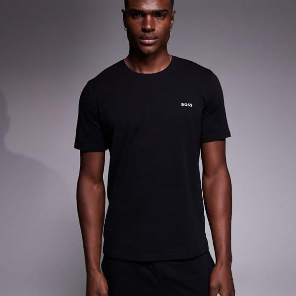 BOSS Bodywear セットアップ ラウンジTシャツ（ブラック） トップス メンズ 男性 インポートブランド 小さいサイズから大きいサイズまで
