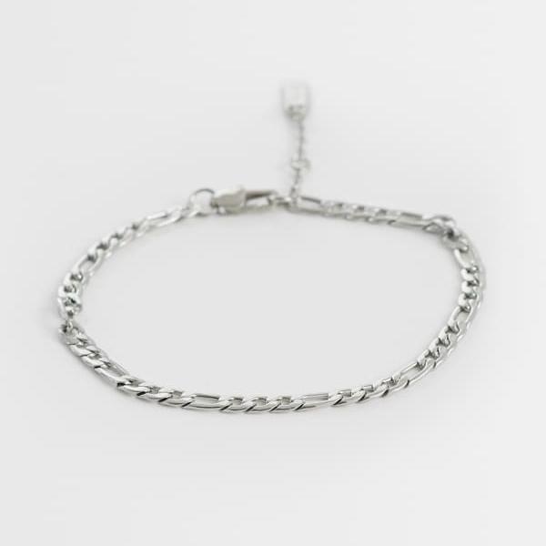 エイソス ASOS asos ASOS DESIGN 防水ステンレススチール製フィガロチェーンブレスレット（シルバートーン） アクセサリー メンズ 男性 インポートブランド 7,404円