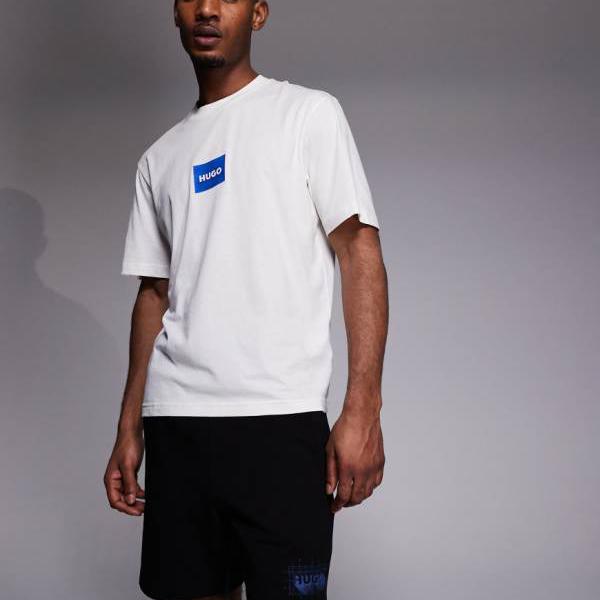 HUGO BLUE ノタリ グラフィック ロゴ ジャージー ショーツ（ブラック） パンツ ボトム メンズ 男性 インポートブランド 小さいサイズから大きいサイズまで｜セレクトショップ　Diva　Closet
