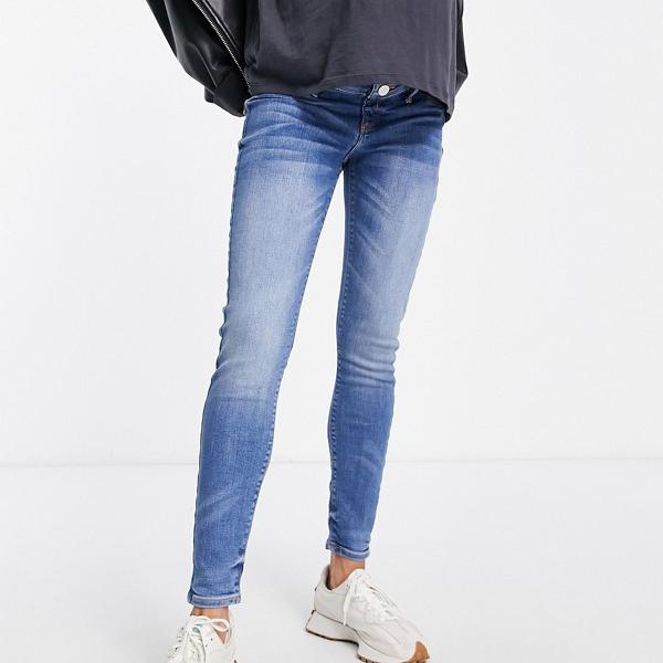 ミディアムデニムのリバーアイランドマタニティスキニージーンズ 妊婦さん レディース 女性 インポートブランド 小さいサイズから大きいサイズまで 値下げ