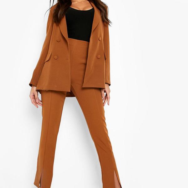 激安直営店 Boohoo ブーフー Boohoo スプリットフロントテーラードパンツ ボトム レディース 女性 インポートブランド 小さいサイズから大きいサイズまで 代 30代 40代 プレゼント 誕生日 21お得 Kanematsuusa Com