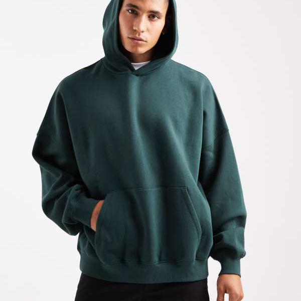 エイソス ASOS asos ASOS DESIGN エッセンシャルズ エクストリーム オーバーサイズ フーディー（グリーン） トップス メンズ 男性 インポートブランド 小さいサイズから大きいサイズまで｜セレクトショップ　Diva　Closet
