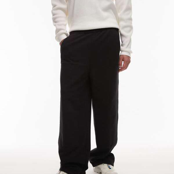 カーハート Carhartt WIP Carhartt Carhartt WIP ダブルニーバギージョガー（ブラック） パンツ ボトム メンズ 男性 インポートブランド 小さいサイズから大きいサイズまで