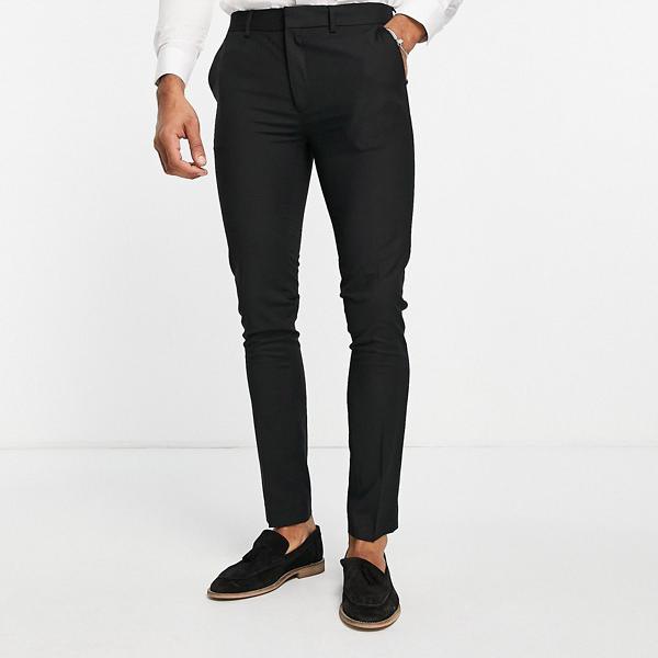 トップマン Topman Topman トップマンリサイクル生地スーパースキニーパンツブラック パンツ ボトム メンズ 男性 インポートブランド 小さいサイズから大きいサイズまで Fitzfishponds Com